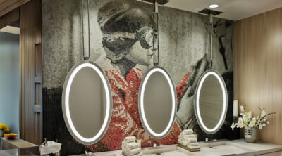 Brillia Ceiling Front-Lit Mirror